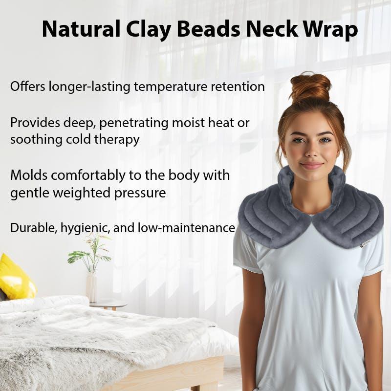 MY Healthstyle Hot/Cold Neck & Shoulder Wrap with Natural Clay Beads 1Unit