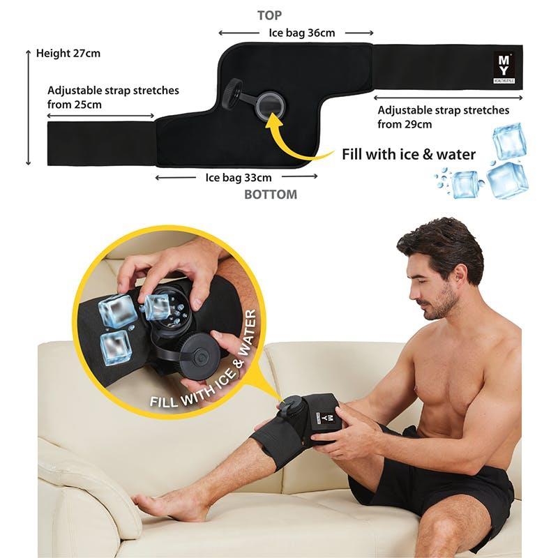 MY Healthstyle Ice Compression Wrap - Knee 1Unit