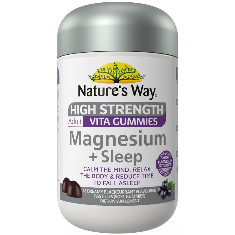 Nature's Way Adult Vita Gummies High Strength Mag + Sleep 45 Gummies