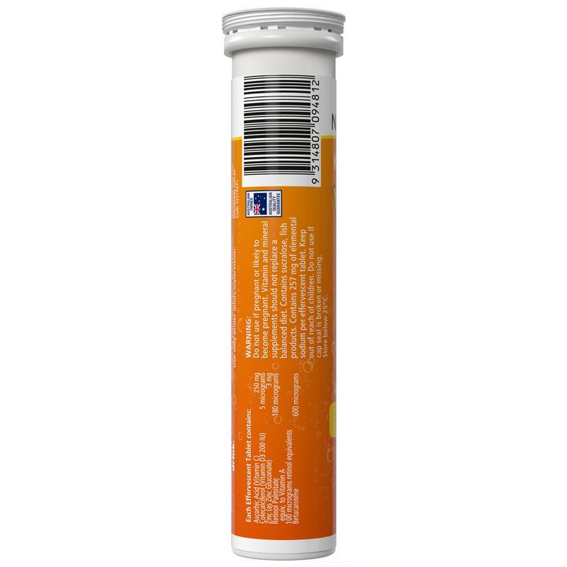 Nature's Way Kids Smart Vit C + ZINC. 15 Effervescent Tablets