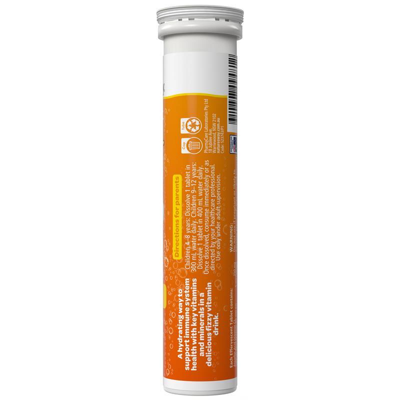 Nature's Way Kids Smart Vit C + ZINC. 15 Effervescent Tablets