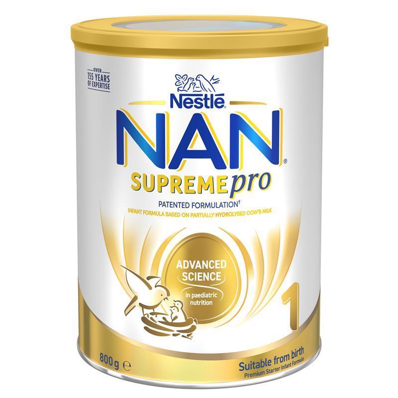 Nestle NAN SUPREMEpro 1 Premium Infant Formula for Newborns Suitable from Birth 800g