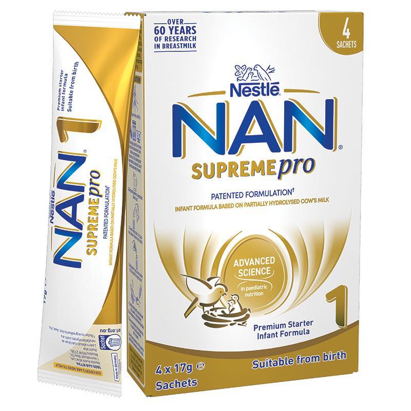 Nestle NAN SUPREMEpro 1 Premium Infant Formula Sachets Suitable from Birth