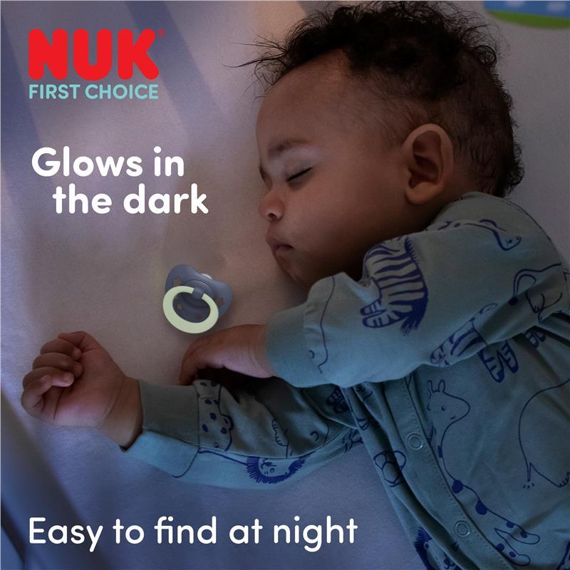 NUK First Choice Classic Day and Night Soother 6-18m Purple