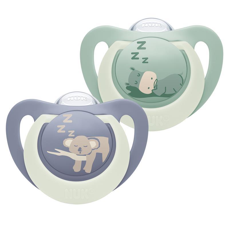 NUK First Choice Night Soother 18-36m hippo/koala