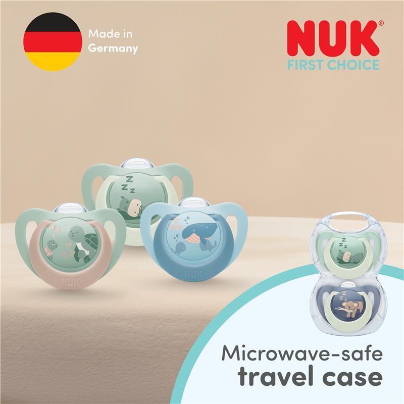 NUK First Choice Night Soother 18-36m hippo/koala