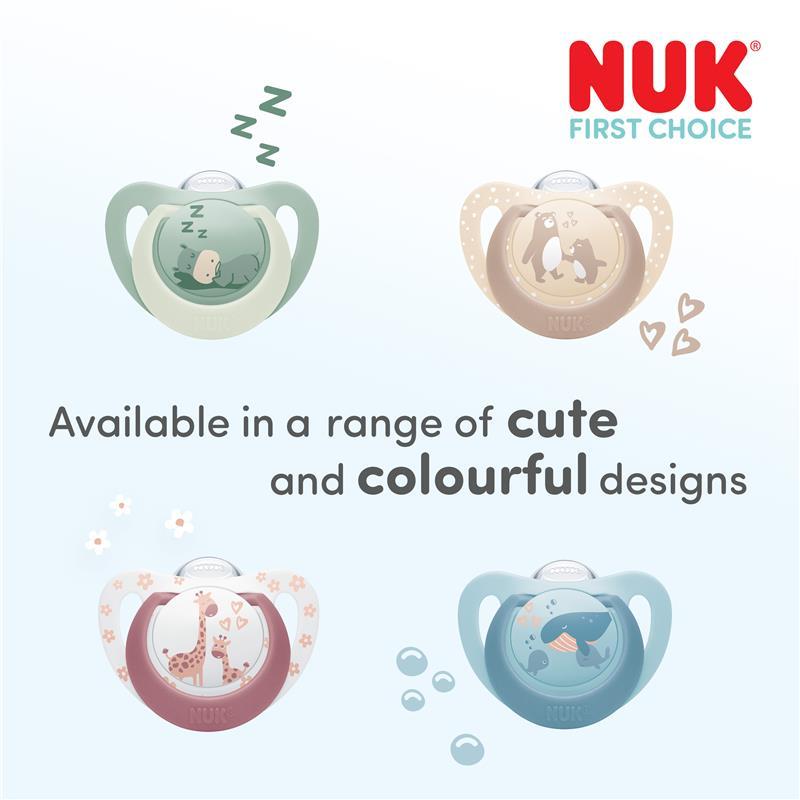 NUK First Choice Night Soother 18-36m bunny/sheep