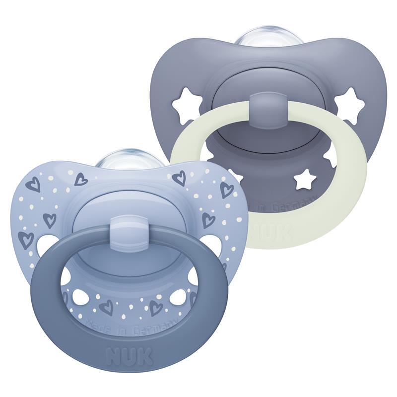 NUK First Choice Classic Day and Night Soother 0-6m Blue