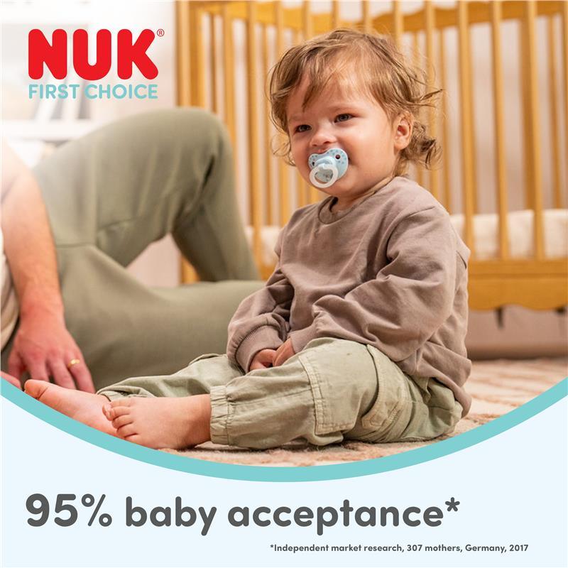 NUK First Choice Classic Day and Night Soother 0-6m Blue