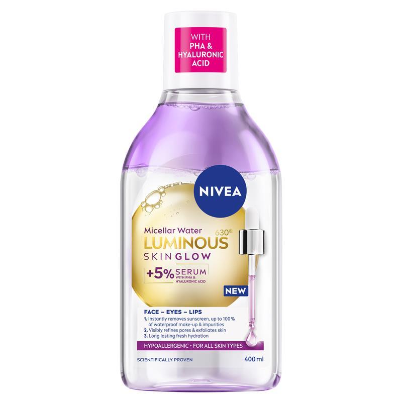 NIVEA Luminous 630 Skin Glow Micellar Water 400ml