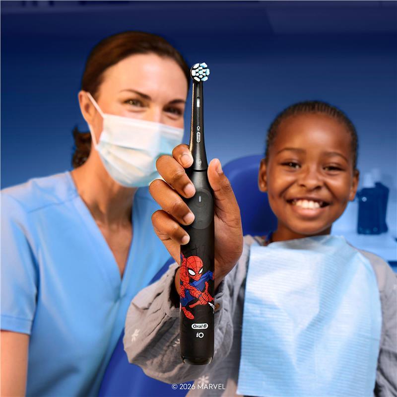 Oral B Electric Toothbrush iO 2 Kids Clean & Gentle Spiderman Black