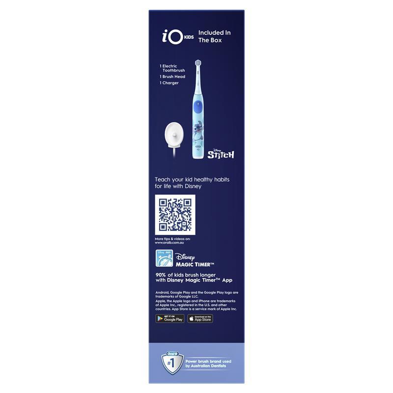 Oral B Electric Toothbrush iO 2 Kids Clean & Gentle Stitch Blue