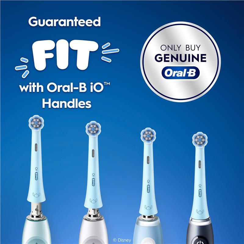 Oral B Electric Toothbrush iO Kids Clean & Gentle Stitch Refills Blue 2 Pack