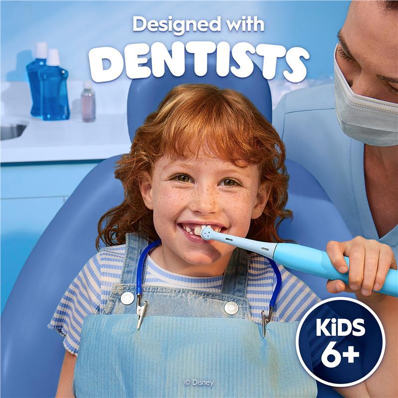 Oral B Electric Toothbrush iO Kids Clean & Gentle Stitch Refills Blue 2 Pack