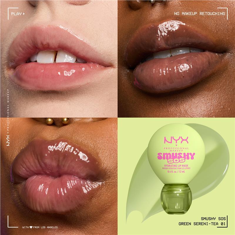 NYX Professional Makeup Smushy SOS Lip Mask Green Sereni-tea