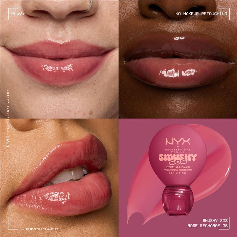 NYX Professional Makeup Smushy SOS Lip Mask Rose Recharge