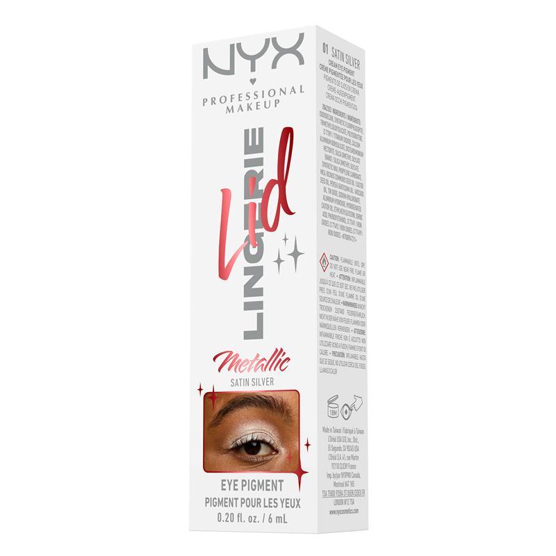 NYX Professional Makeup Lid Lingerie Cream Eye Pigment Satin Silver