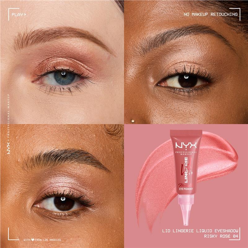 NYX Professional Makeup Lid Lingerie Cream Eye Pigment Risky Rosé