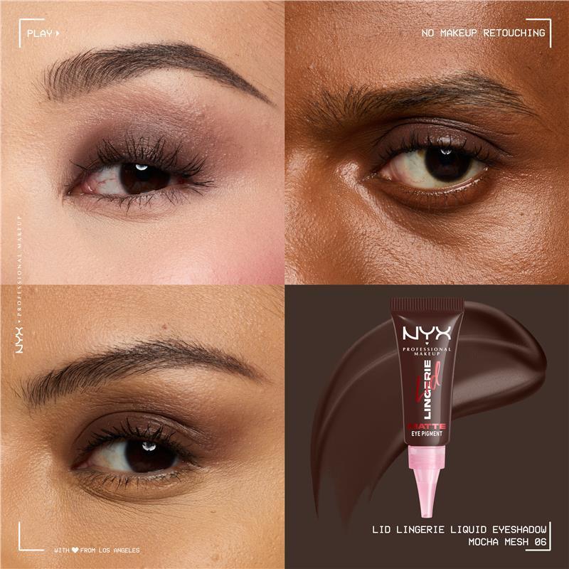NYX Professional Makeup Lid Lingerie Cream Eye Pigment Mocha Mesh
