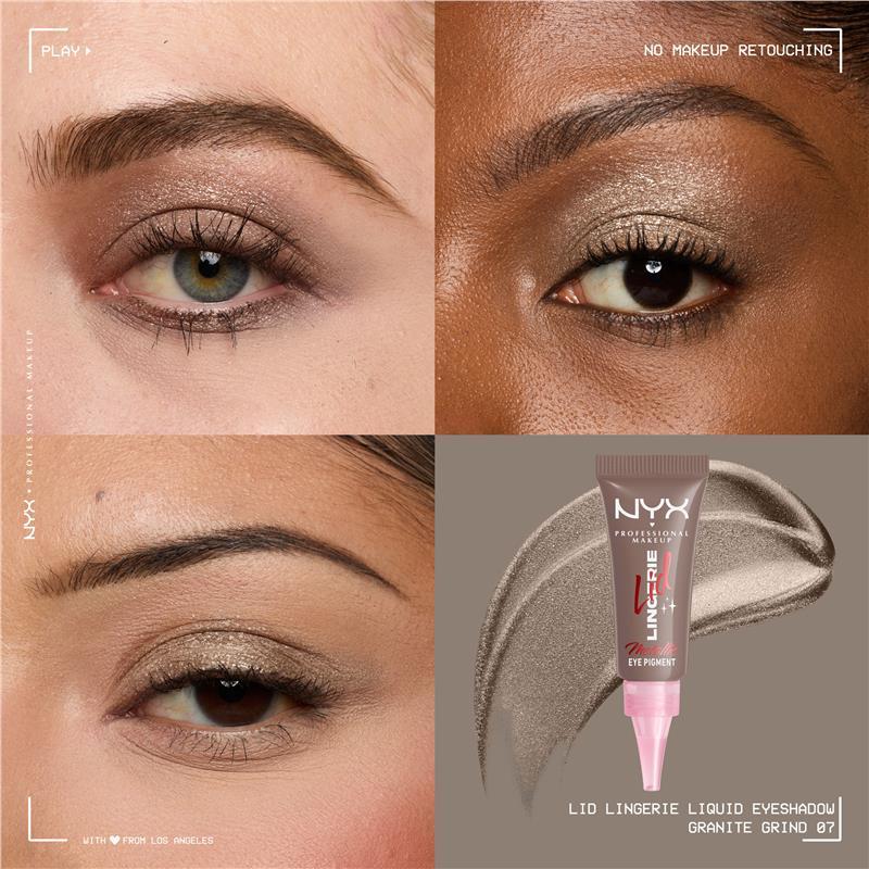 NYX Professional Makeup Lid Lingerie Cream Eye Pigment Granite Grind