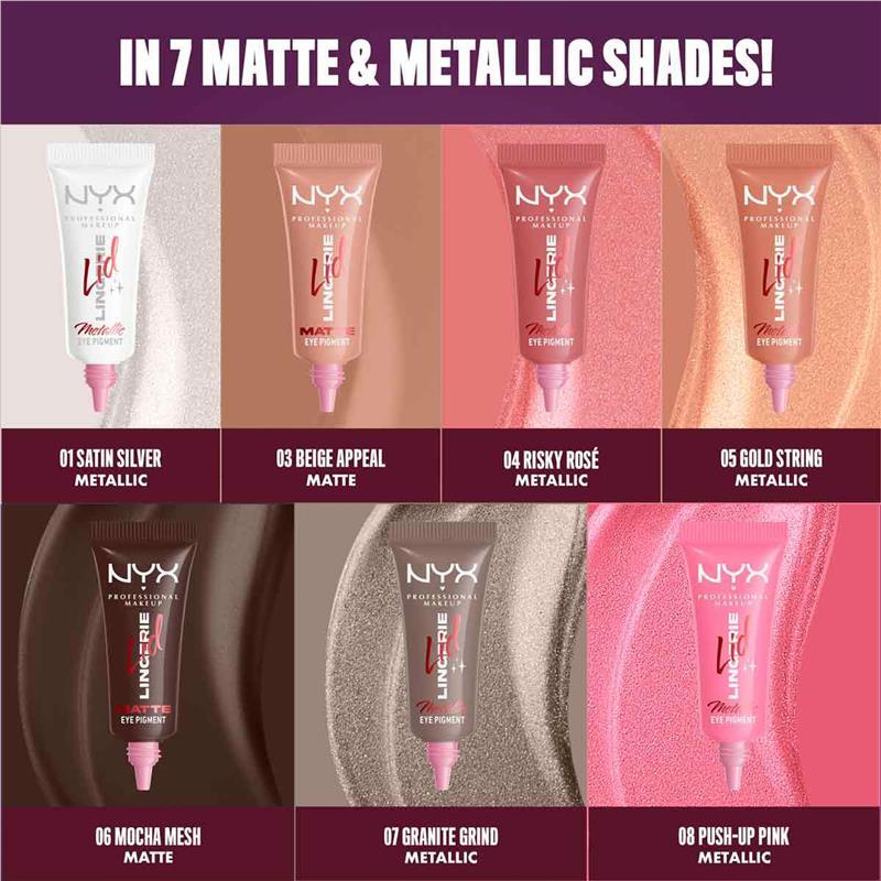 NYX Professional Makeup Lid Lingerie Cream Eye Pigment Granite Grind