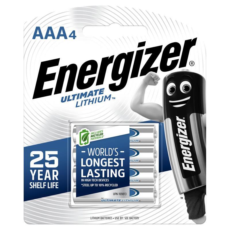 Energizer Ultimate Lithium AAA 4 Pack