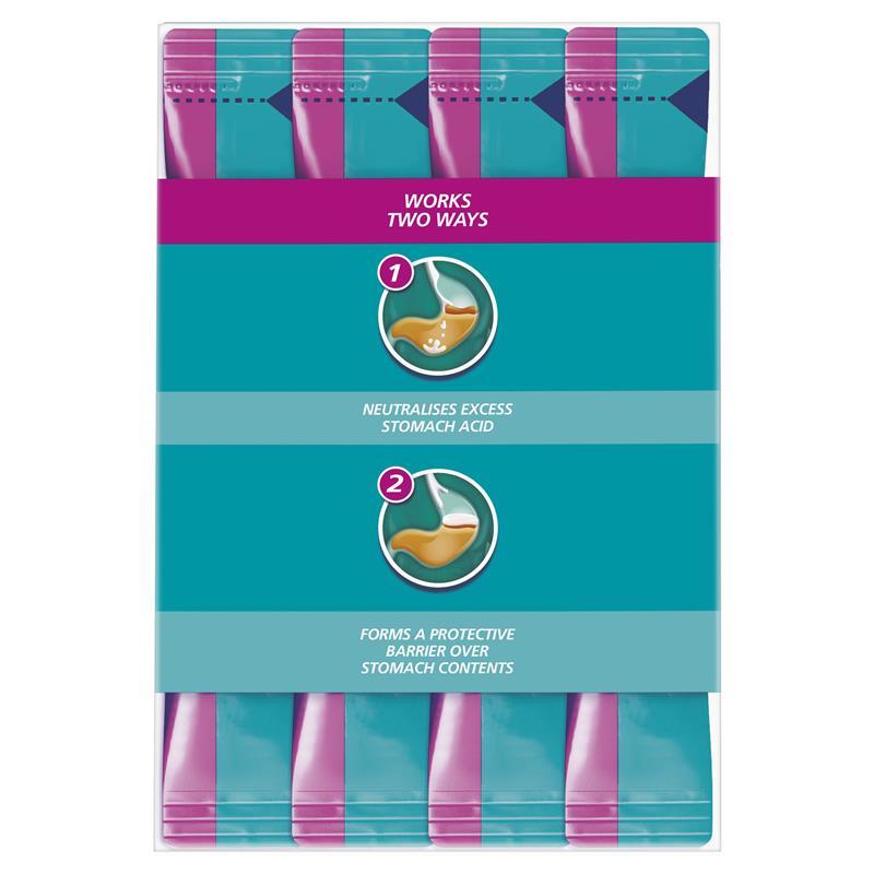 Gaviscon Dual Action Liquid Sachets Peppermint 48 Pack