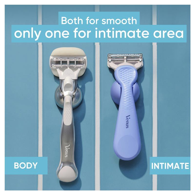 Gillette Venus For Pubic Hair & Skin Razor Handle + 2 Blades