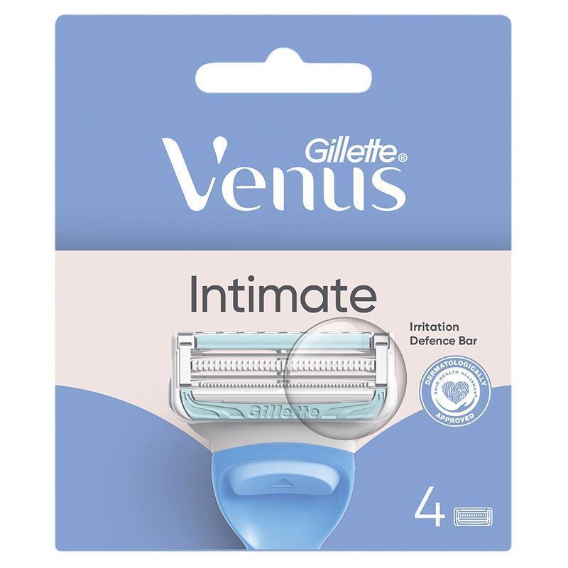 Gillette Venus For Pubic Hair & Skin Razor Blades Refill 4 Packs