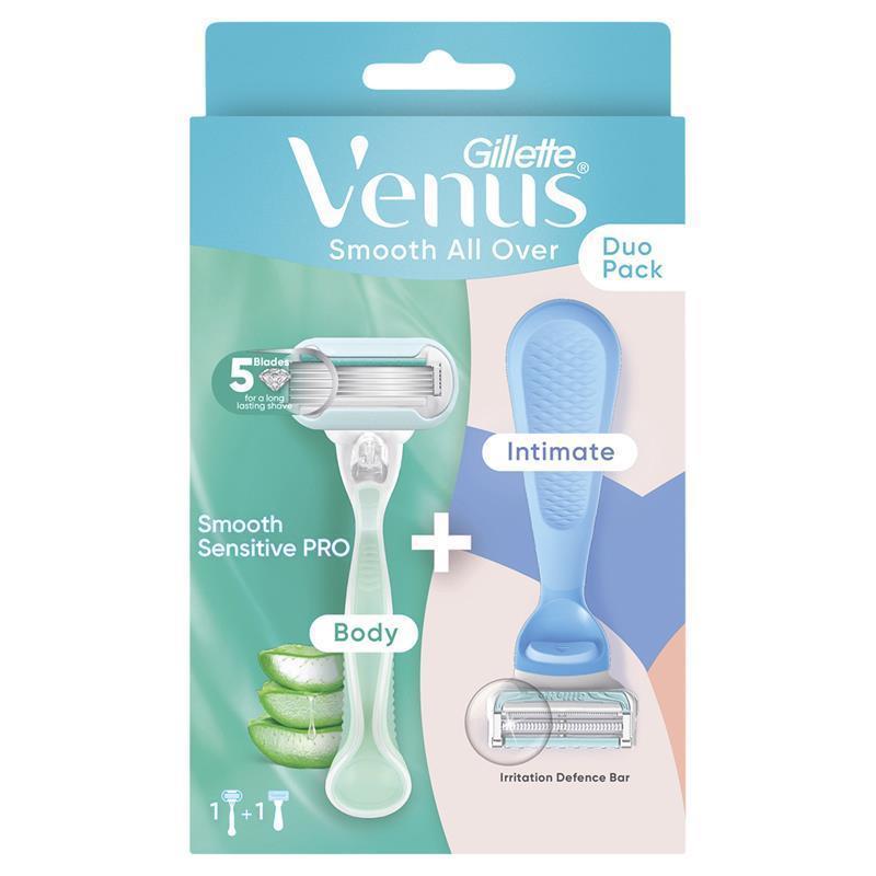 Gillette Venus Sensitive + Intimate Razor Dual Pack
