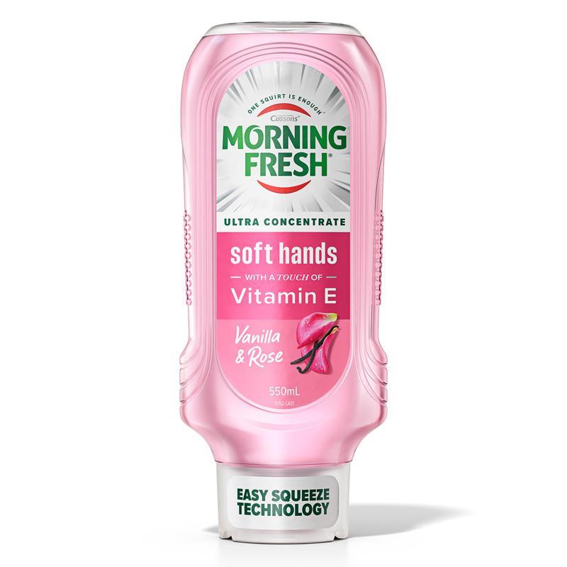 Morning Fresh Dishwashing Liquid Easy Squeeze Vanilla Rose 550ml