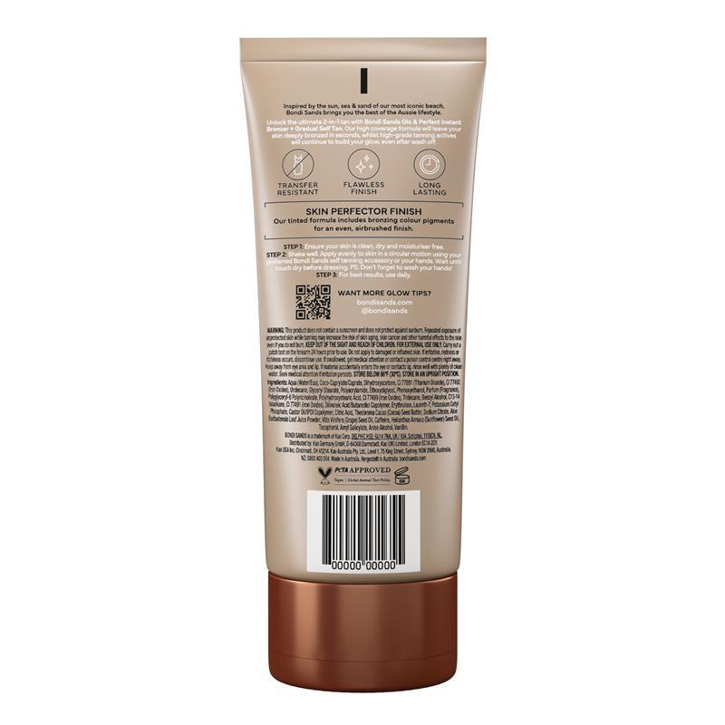 Bondi Sands GLO & PERFECT Instant bronzer & Gradual self tanner 150mL