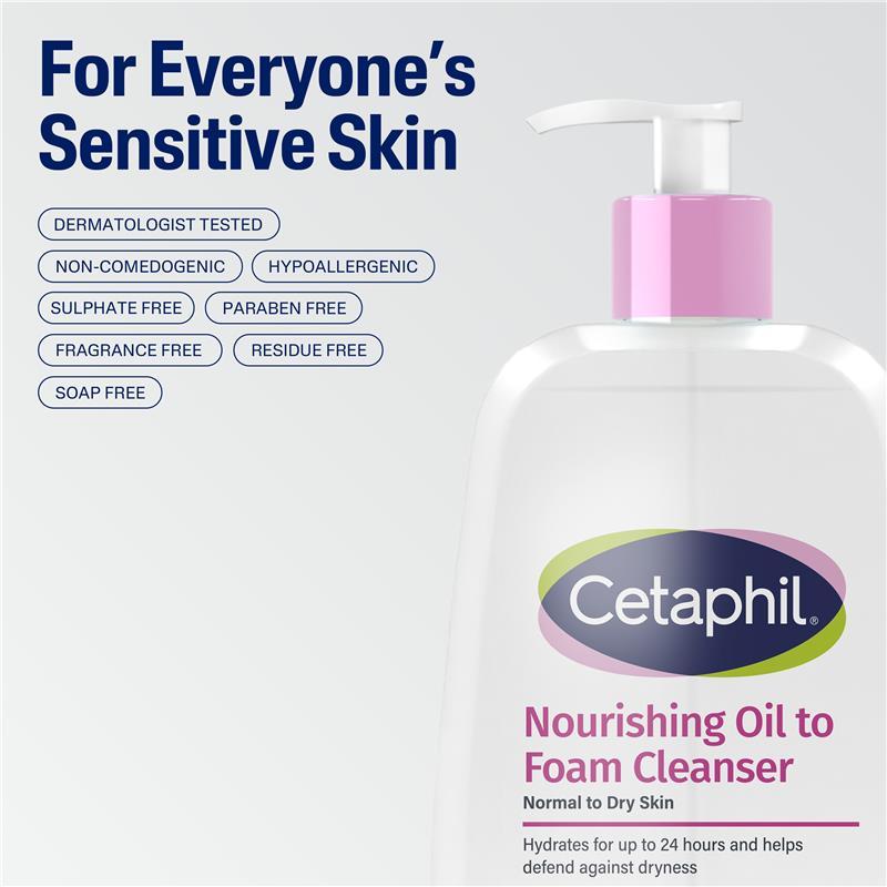 Cetaphil Nourishing Oil To Foam Cleanser 236ml