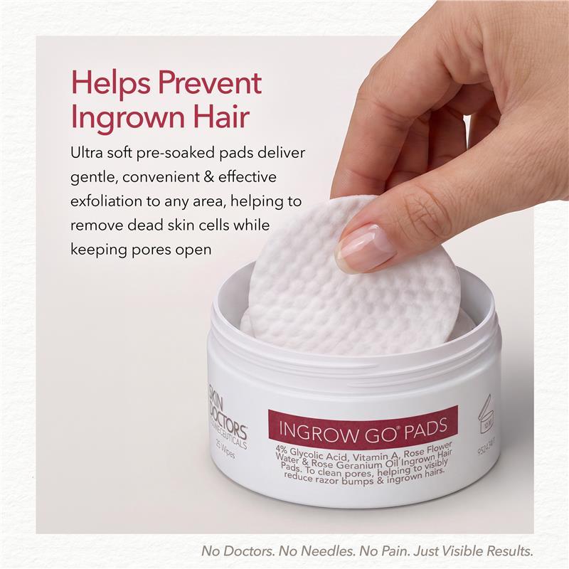 Skin Doctors InGrow Go Pads 25 Pack