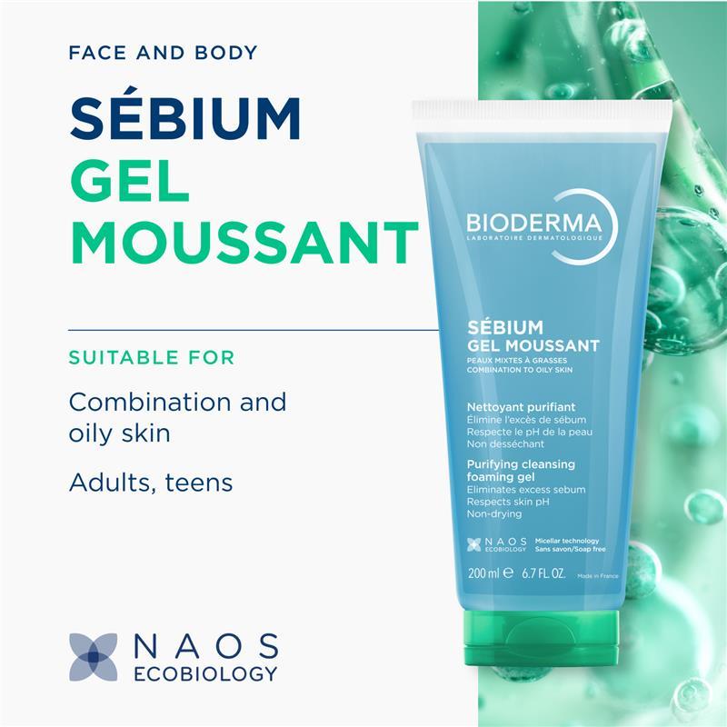 Bioderma Sebium Gel Moussant 200ml