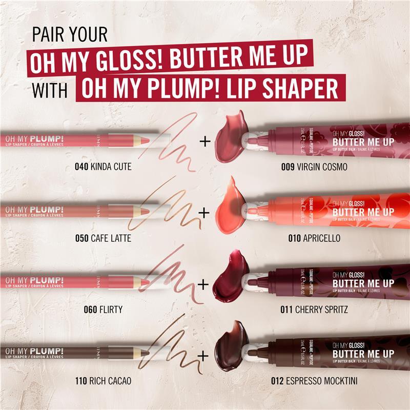 Rimmel Oh My Gloss! Butter Me Up Lip Butter Mocktail Collection 011 Cherry Spritz