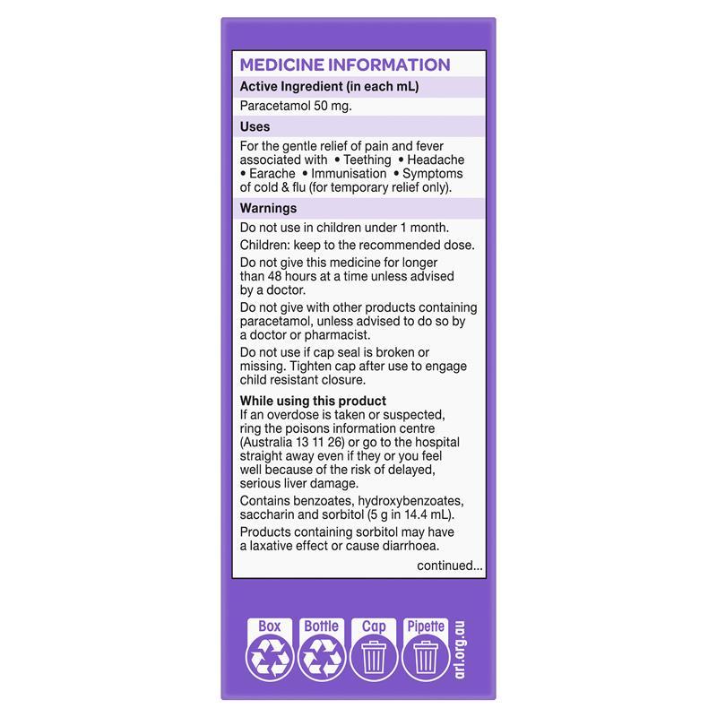 Dymadon for Babies Blackcurrant 1 Month - 2 Years 60ml