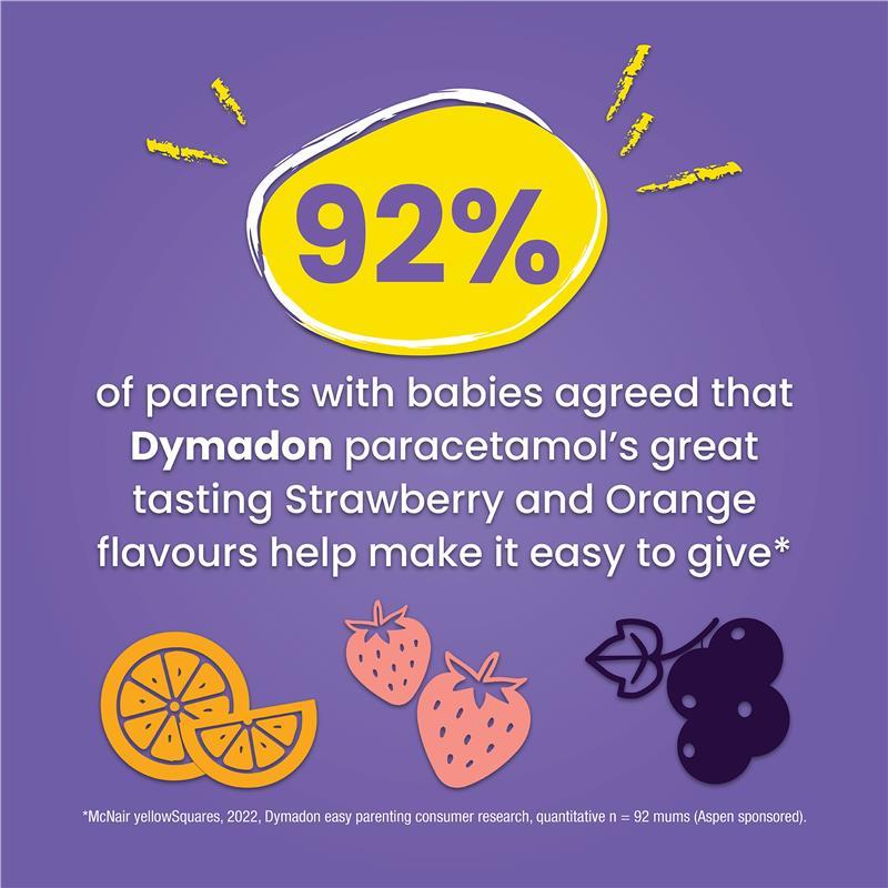 Dymadon for Babies Blackcurrant 1 Month - 2 Years 60ml