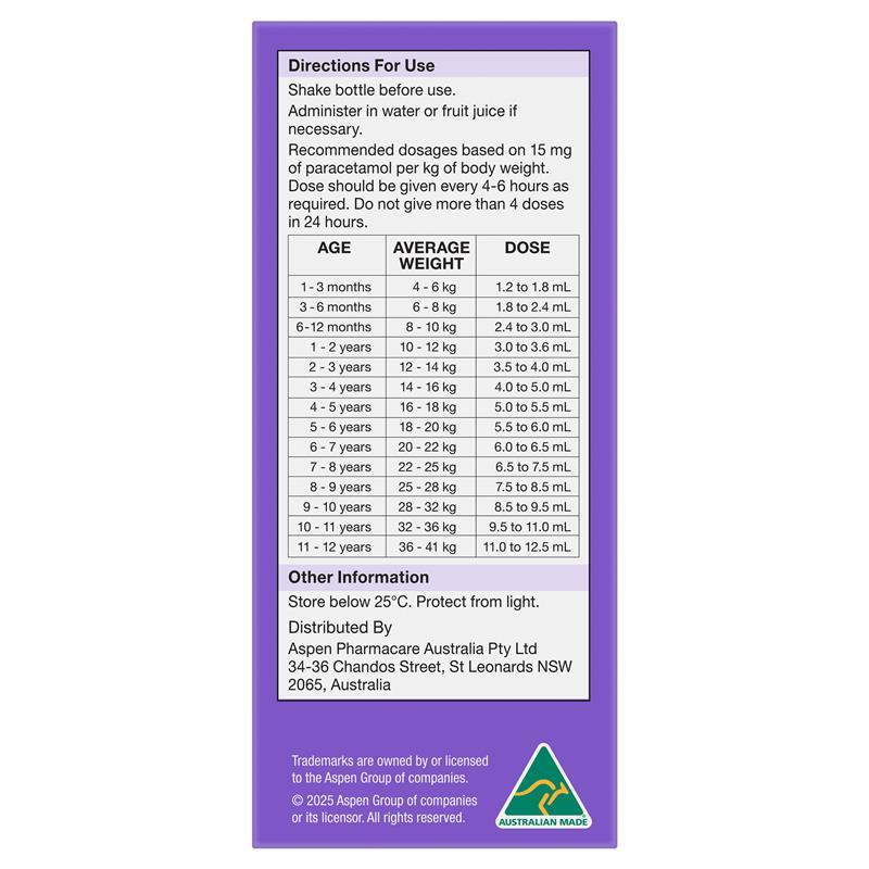 Dymadon for Kids Blackcurrant 2 Years - 12 Years 200ml
