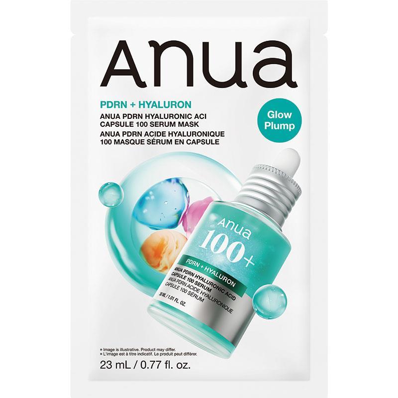 Anua PDRN Hyaluronic Acid 100 Capsule Serum Mask 23ml 1 Pack