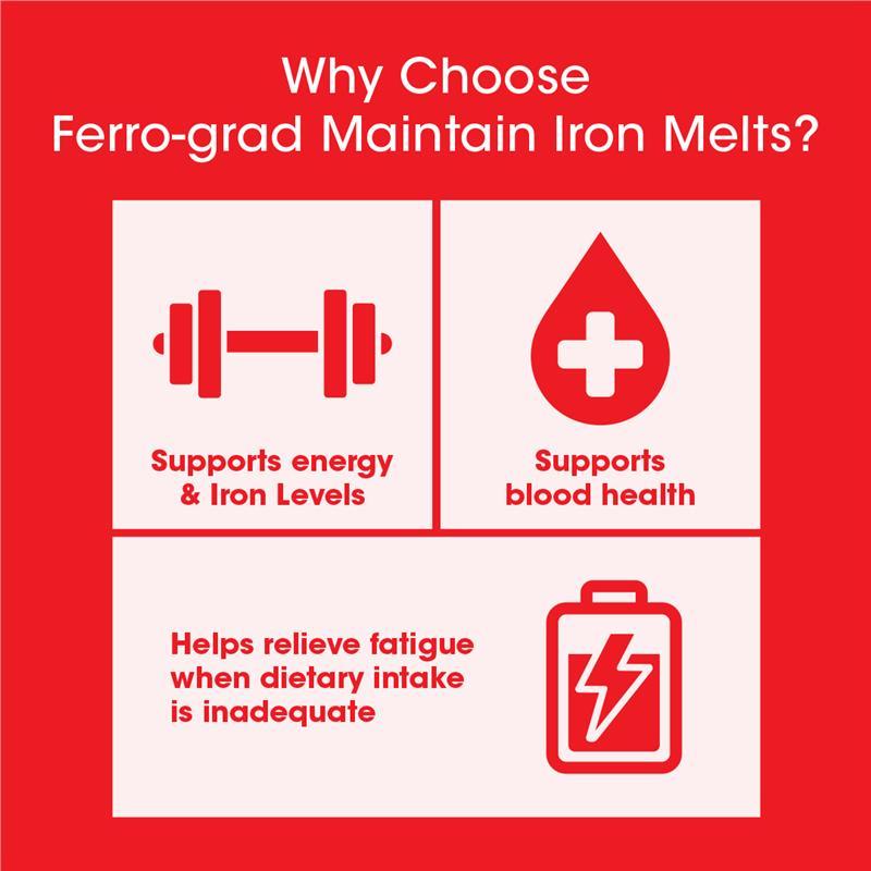 Ferro-Grad Iron Melts 50 Chewable Tablets