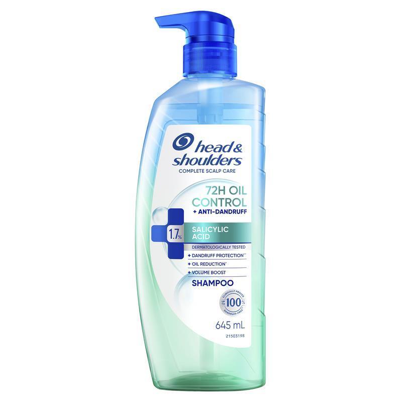 Head & Shoulders 72 Hour Oil Control Shampoo 645ml