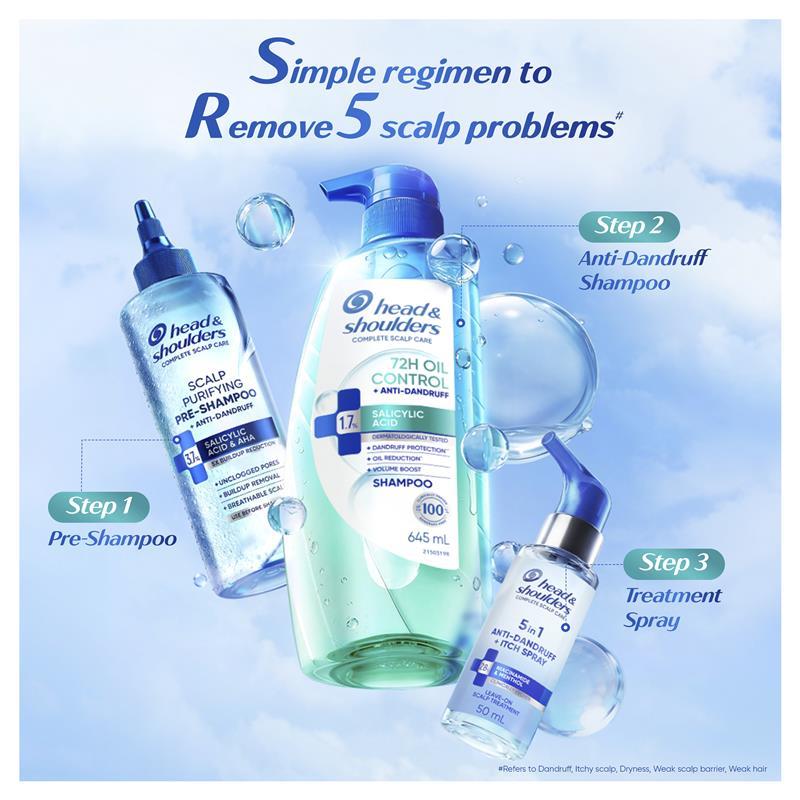 Head & Shoulders 72 Hour Oil Control Shampoo 645ml