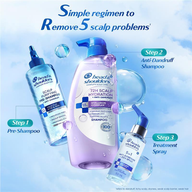 Head & Shoulders 72 Hour Deep Hydration Shampoo 345ml