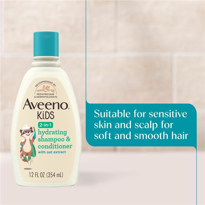 Aveeno Kids 2-in-1 Hydrating Shampoo & Cond 354mL