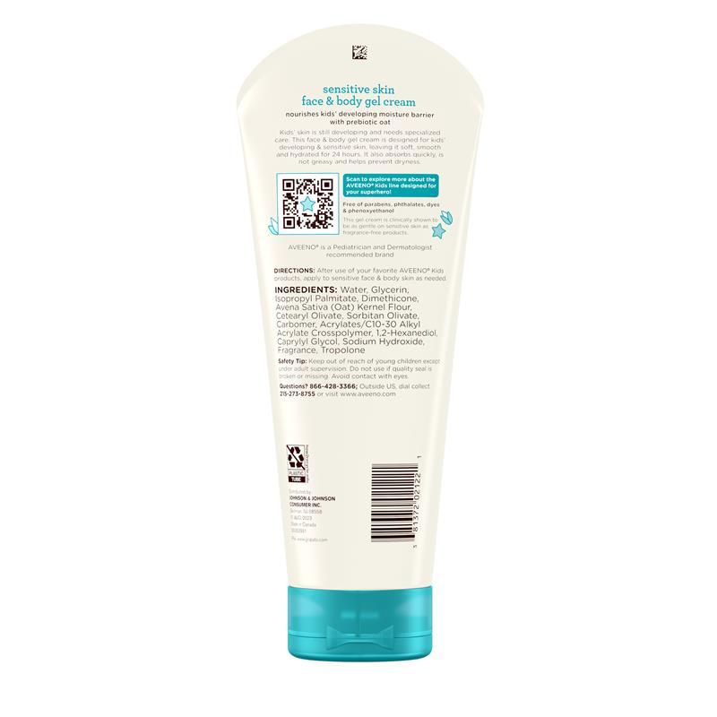 Aveeno Kids Face & Body Gel Cream 227g
