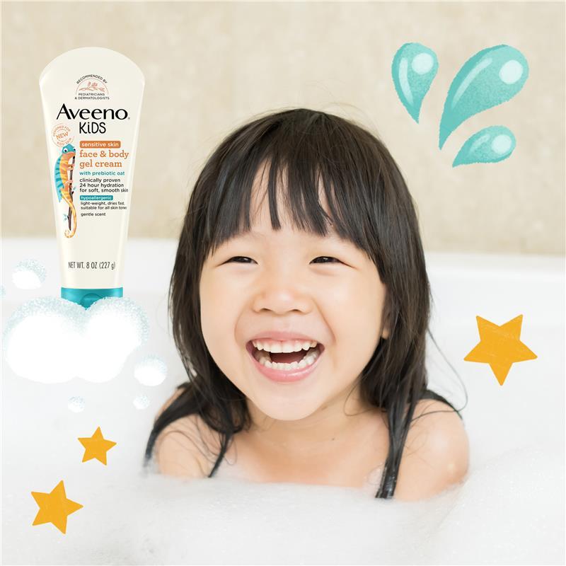 Aveeno Kids Face & Body Gel Cream 227g