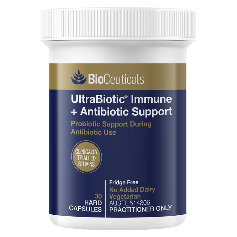 BioCeuticals UltraBiotic Immune + Antibiotic Support 30 Hard Capsules