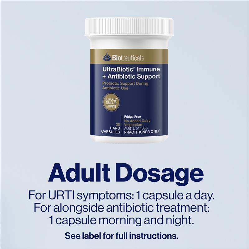 BioCeuticals UltraBiotic Immune + Antibiotic Support 30 Hard Capsules