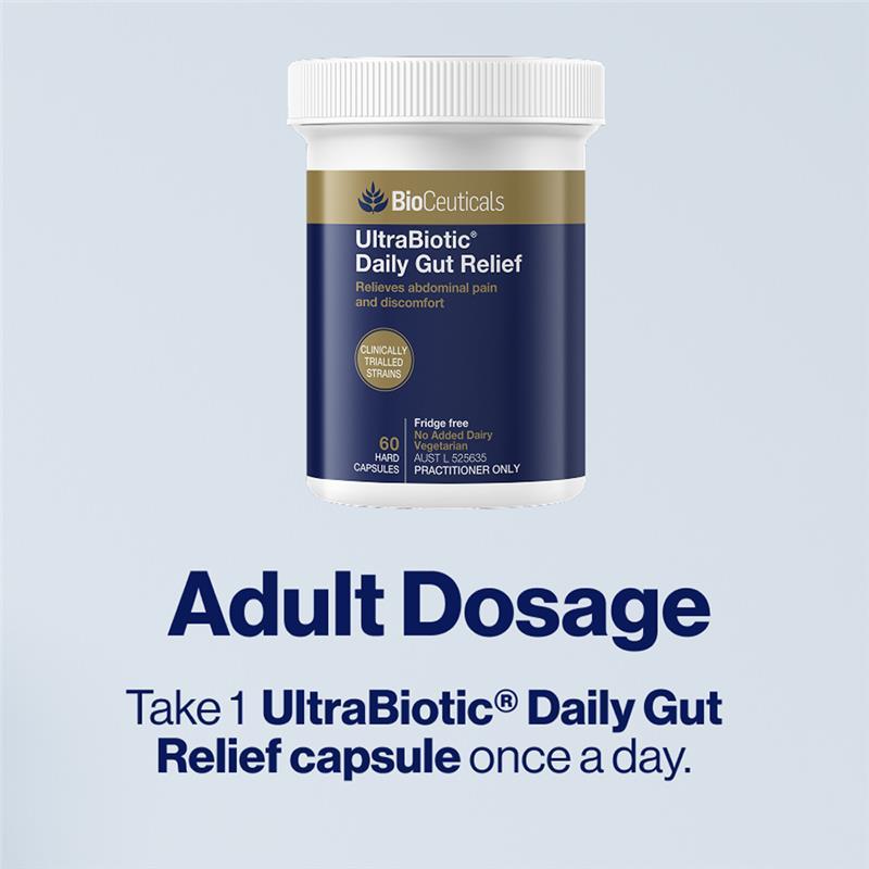 BioCeuticals UltraBiotic Daily Gut Relief 60 Hard Capsules